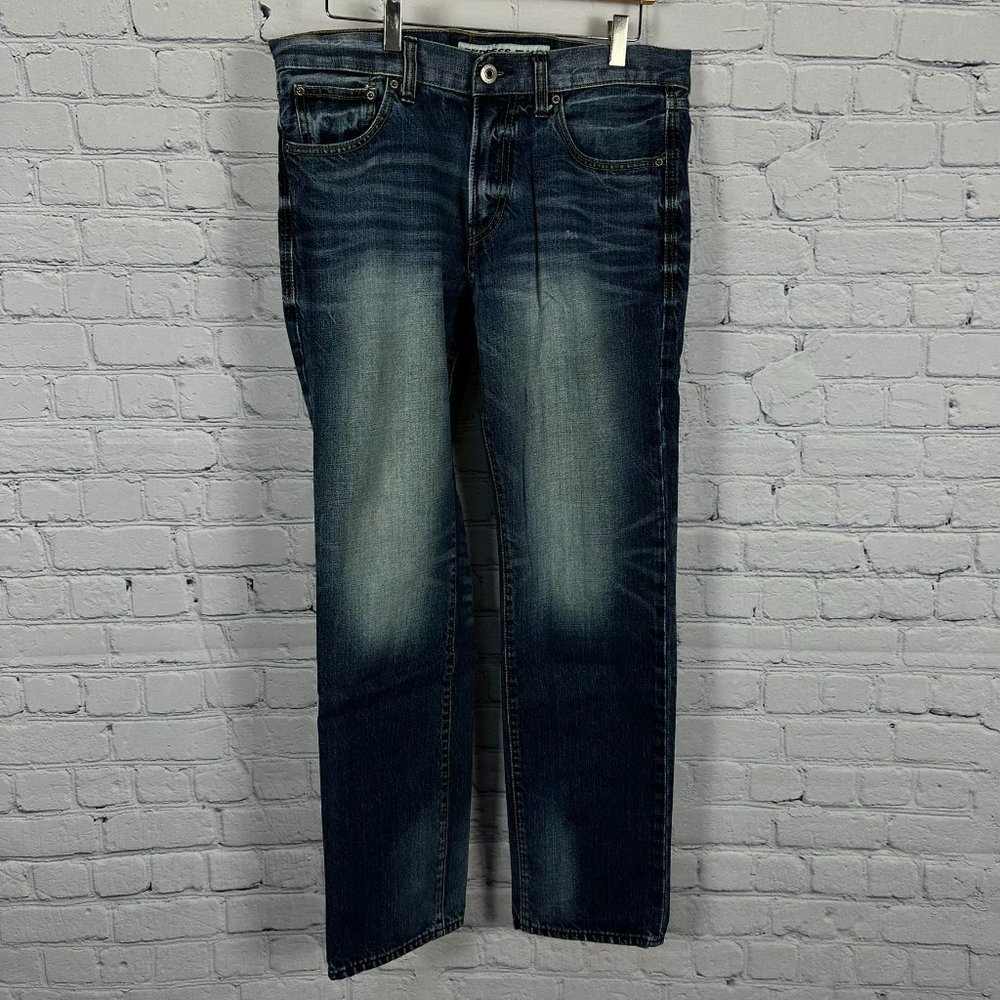 Express Jeans Men's Rocco Slim Fit Straight Leg Denim‎ Jeans W32 x L32